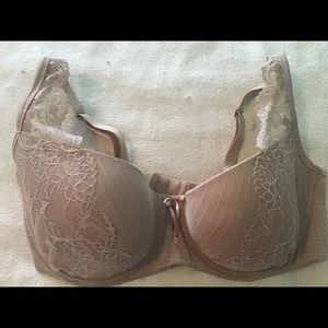 Ashley Graham 38F beige bra